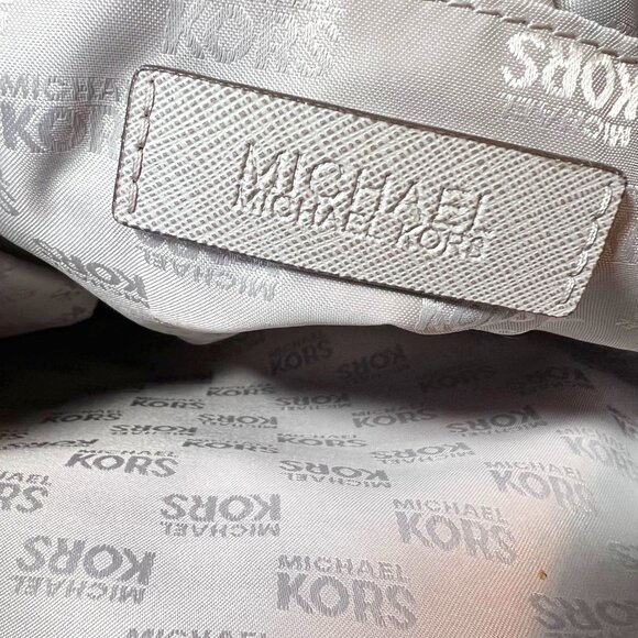 Michael Kors Jet Set Nylon Large Tote/Satchel/Shoulder Purse-Light Gray-Adjust - Picture 5 of 16